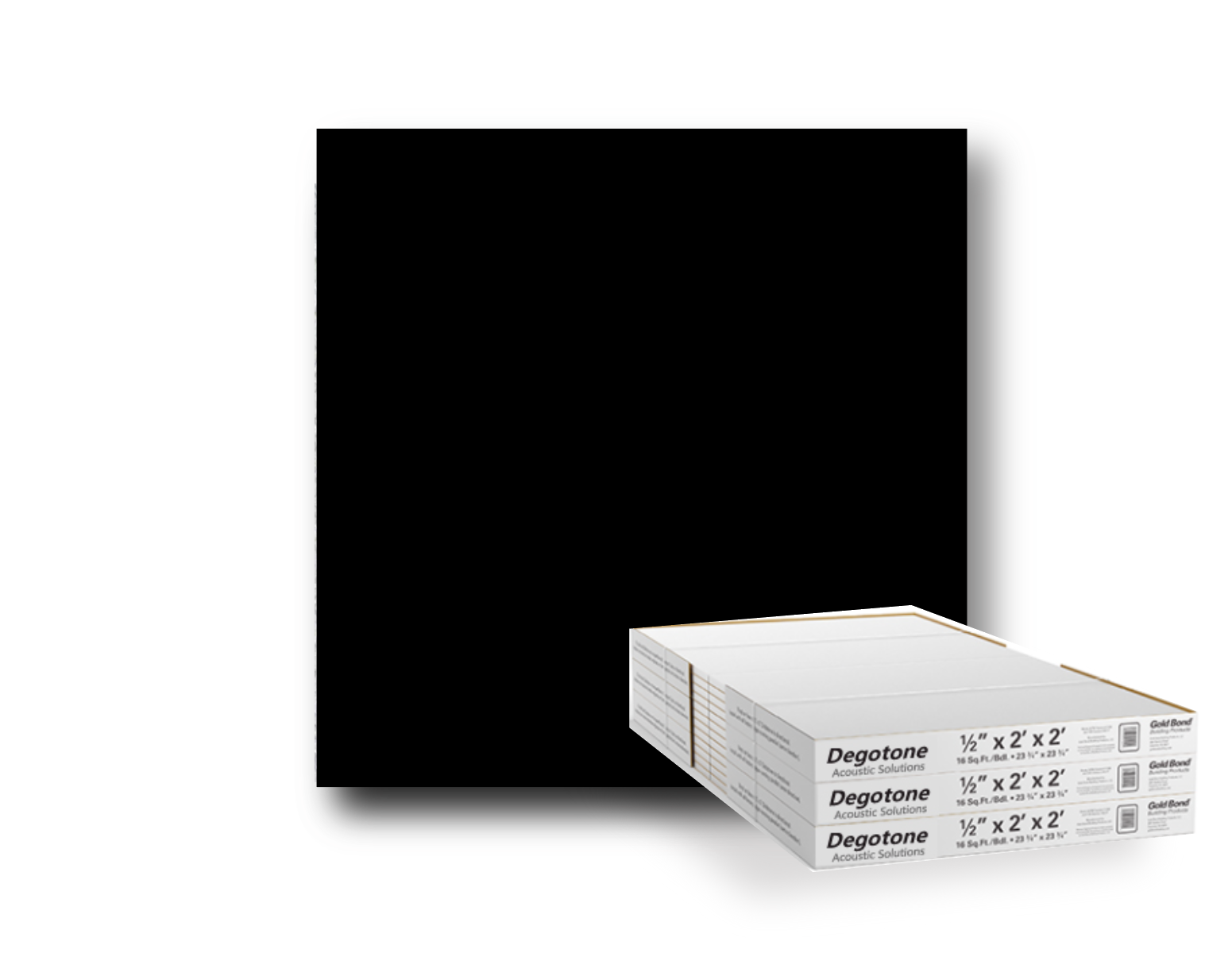 Degotone tiles Black 600